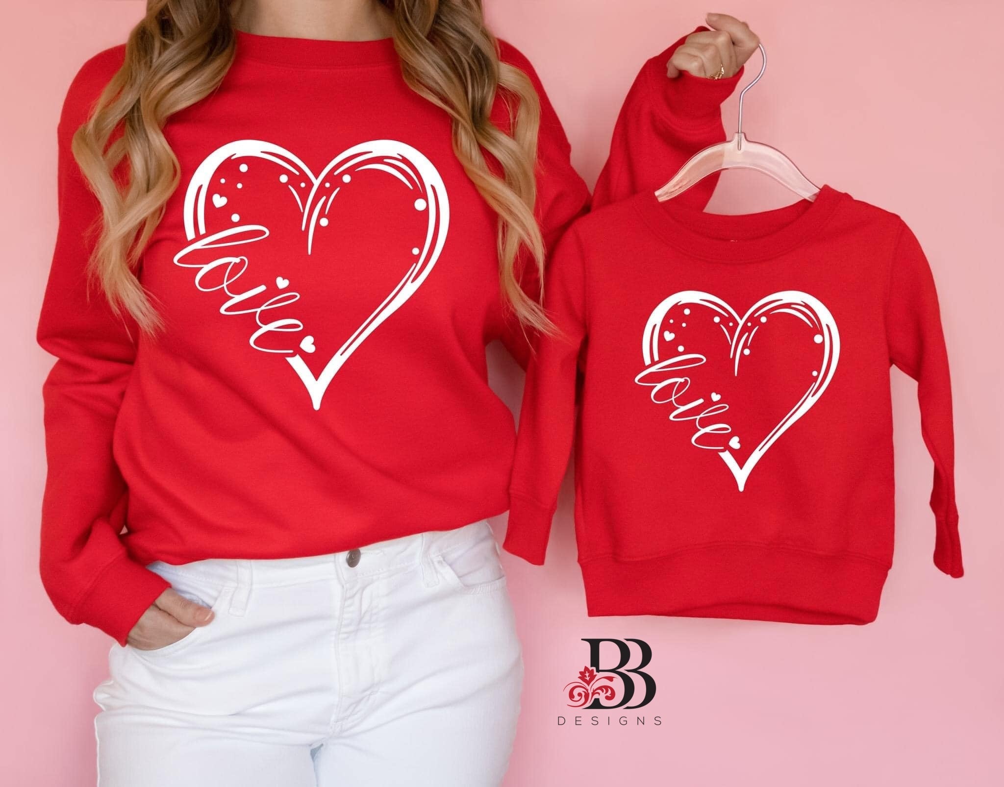 Love Heart Sweatshirt (Adult)