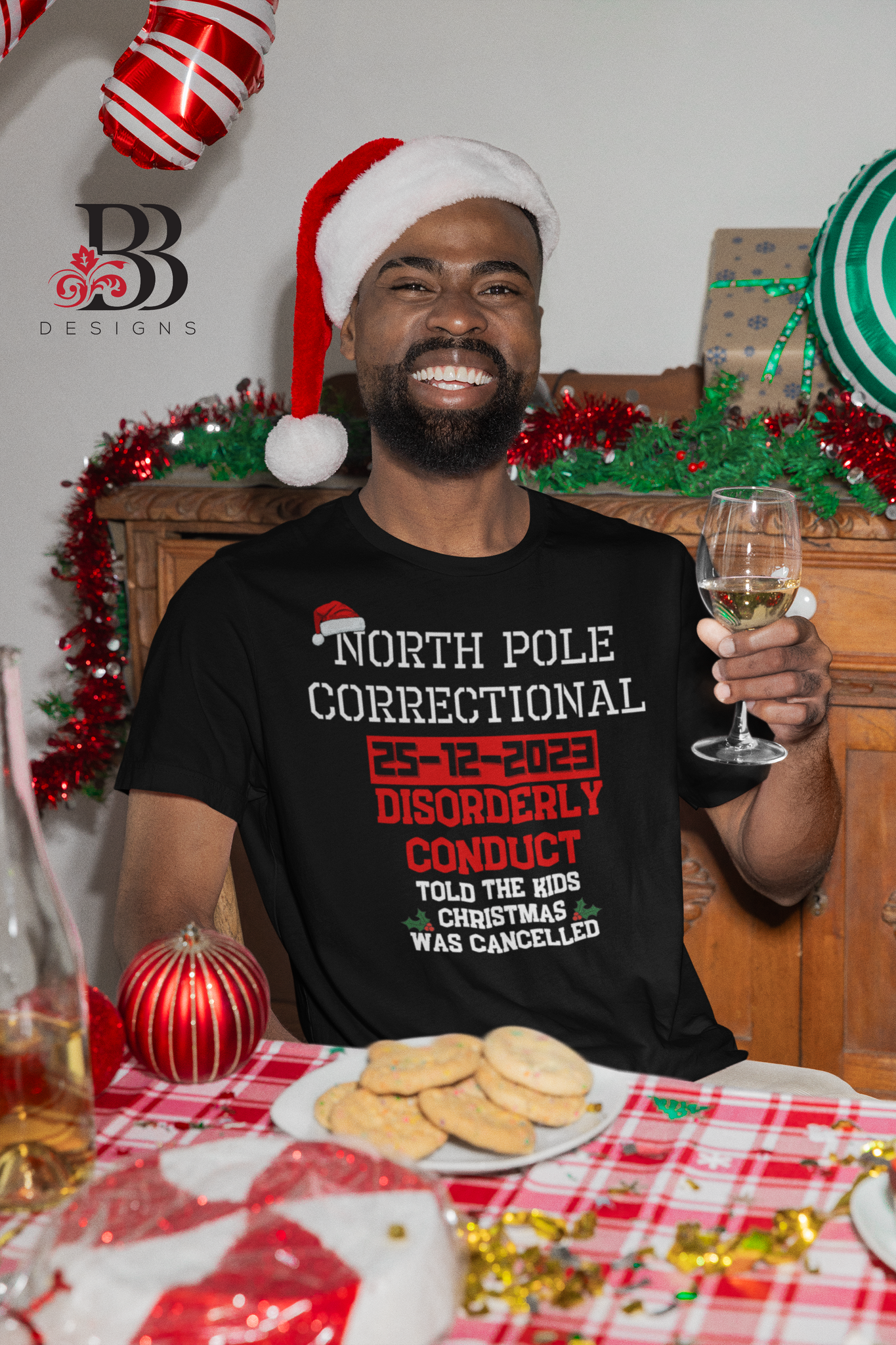 Matching North Pole Corrections Christmas T-Shirts