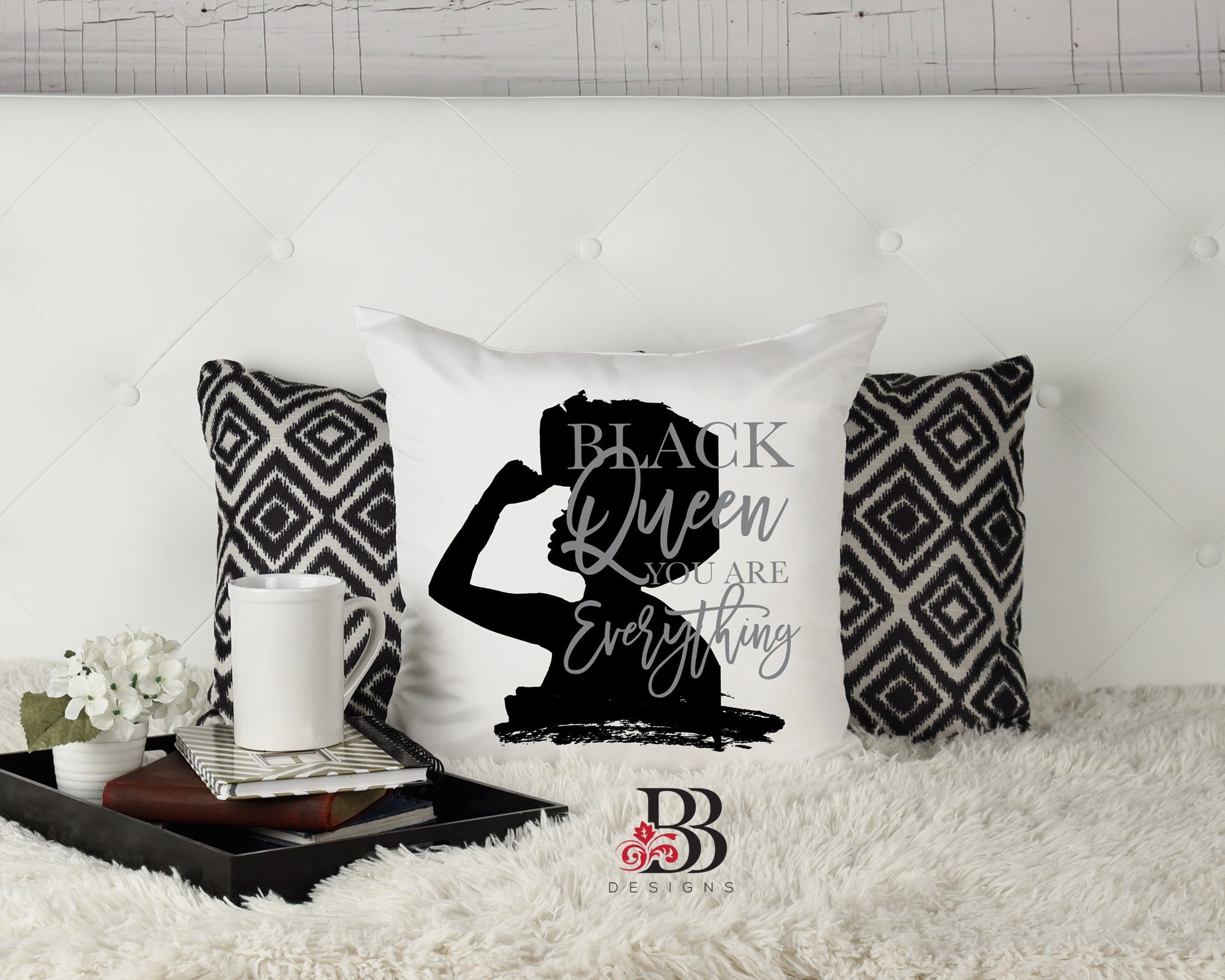 Black Queen You Are Everything Pillow