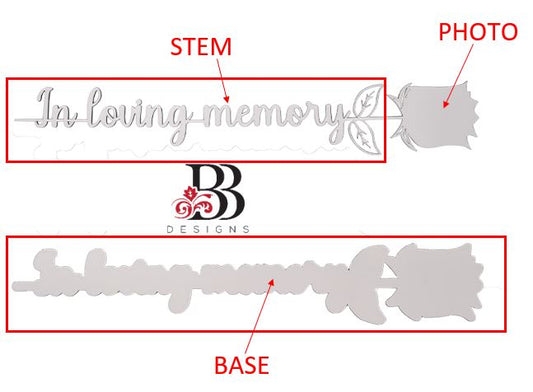 Custom "In Loving Memory" Rose